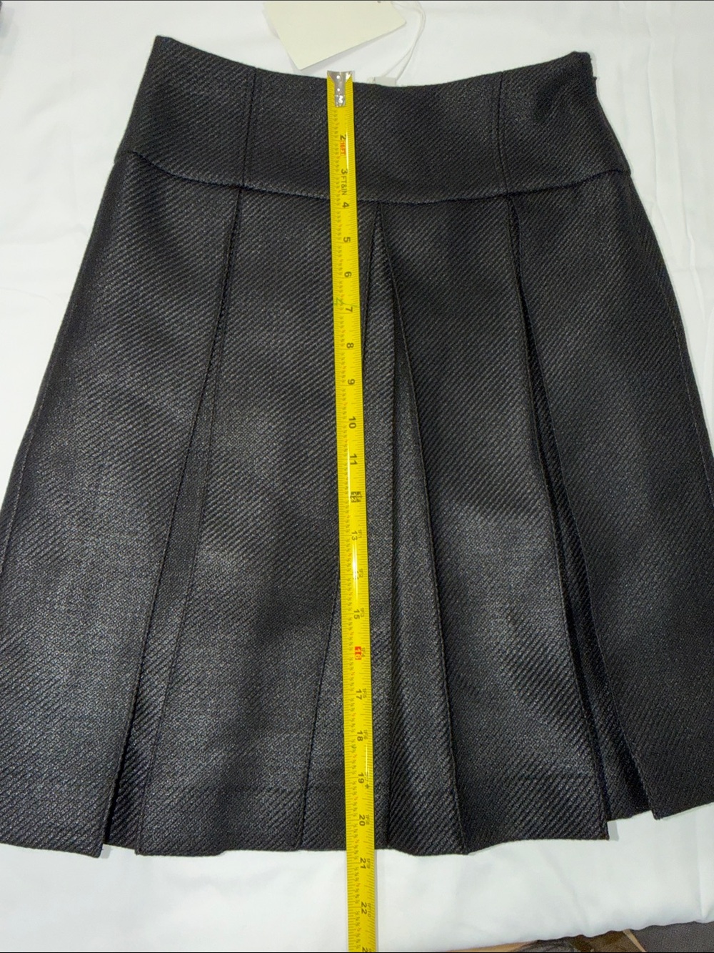 COS PLEATED WOOL-BLEND SKIRT, Size: 2 - Picture 6 of 10